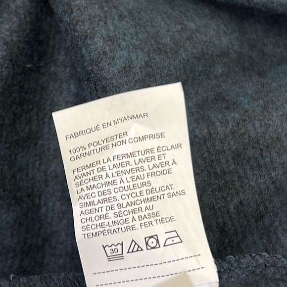 NEW Perry Ellis Men’s 1/4 Zip Pullover Sweater-Dark Sapphire Size XXL - Picture 6 of 7